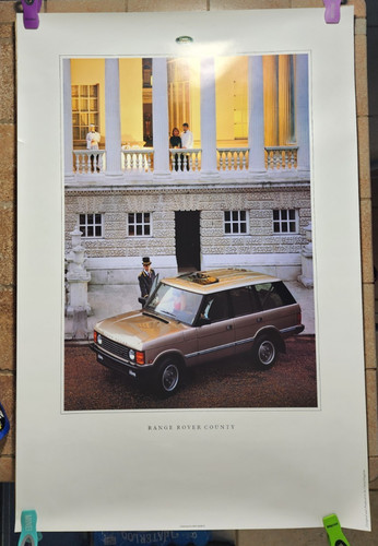 Land Rover - RANGE ROVER COUNTY - Showroom Poster - Printed in United Kingdom