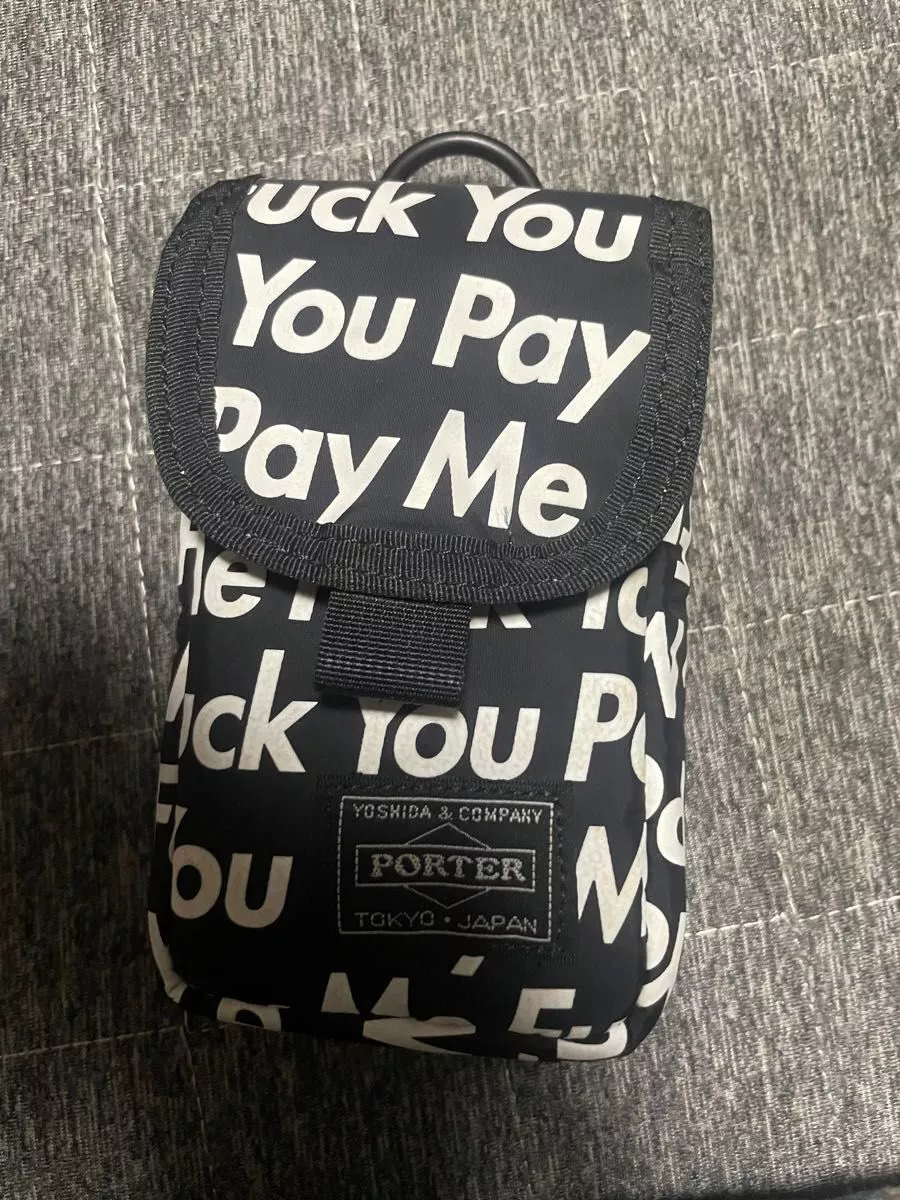 supreme porter 12AW Yoshida sac collaboration iPhone coque portefeuille 