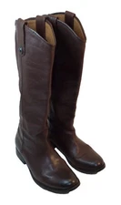 Womens 6 Frye Leather Knee Riding Boots Pull On 46078 Made in Mexico Vintage 16”