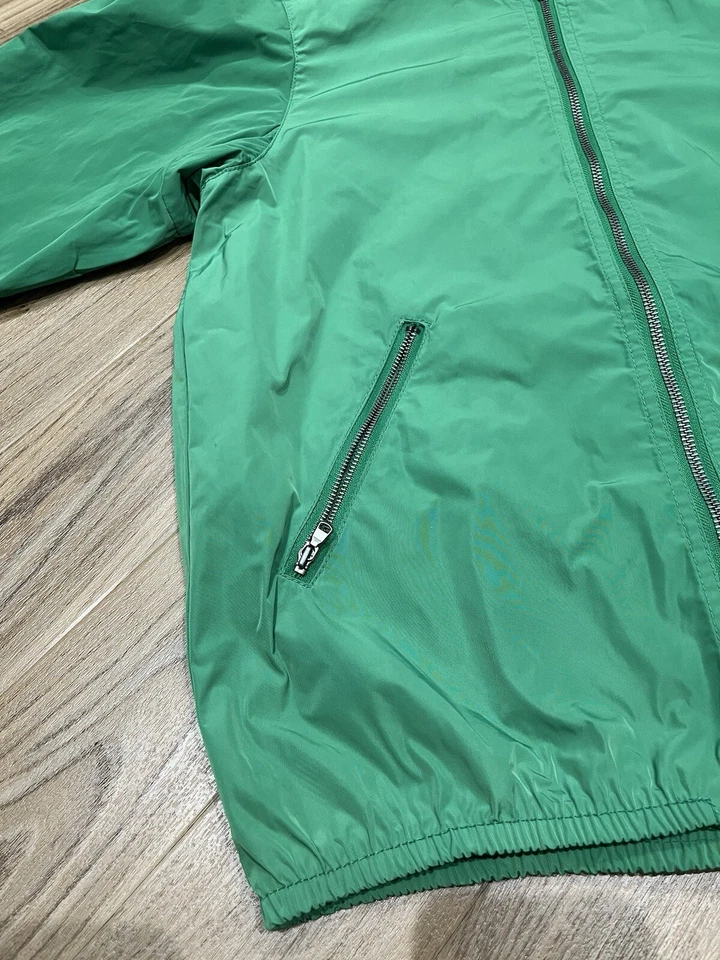 Calvin Klein Jeans Full Zip Lightweight Green Bomber Jacket Men’s M - Image 2 of 4