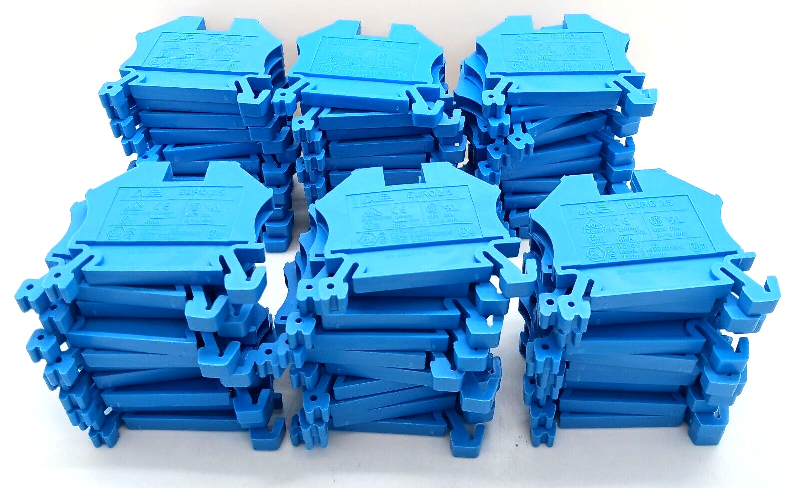 MORSETTITALIA EN60947-7-1 Terminal Blocks Blue 60 Pc Lot