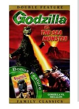 Godzilla Vs. Sea Monster/Godzilla vs. Megalon VHS, 2001 In Clamshell Case