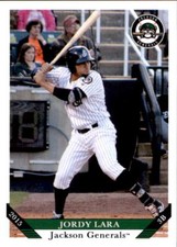 2015 Jackson Generals Grandstand #17 Jordy Lara Dominican Republic Baseball Card