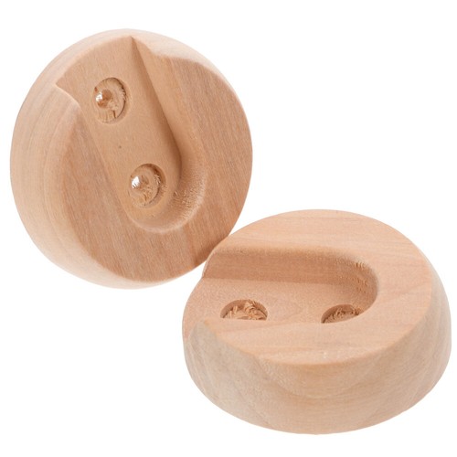 2pcs Curtain Rod Flange Closet Rod End Supports Wardrobe Rail Rod Sockets