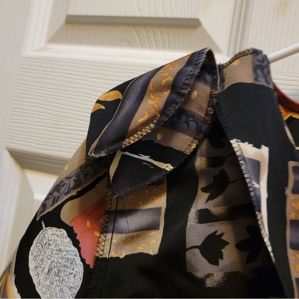 Front Button Blouse with Cap Sleeves - image 4