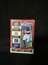 2023 Panini Contenders Optic - Season Ticket Red Prizm #42 Daniel Jones /175