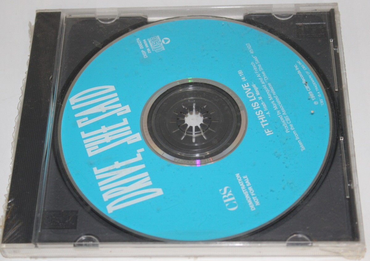 Drive She Said If This Is Love Single Promo CD 1989 Soft Rock CBS