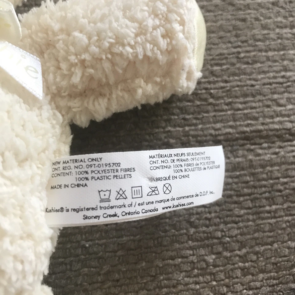 Kushies Baby Plush Yellow Bear Lovey - Image 2 of 4