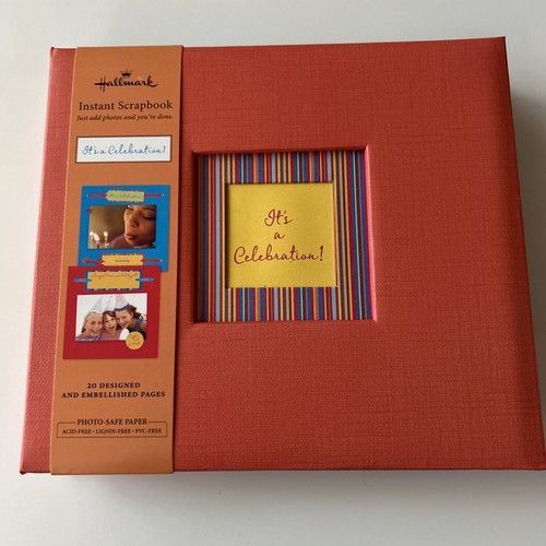 Album istantaneo Hallmark arancione nuovo - è una celebrazione