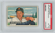 1951 Bowman #274 George Metkovich Pittsburg Pirates Rookie Baseball Card PSA 4. rookie card picture