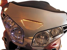Honda GL1800 Amber LED Windshield Accent Strip - Show Chrome - 52-756