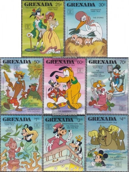 grenade 1702-1709 (complète edition) neuf avec gomme originale 1987 walt-disney- - Photo 1/1