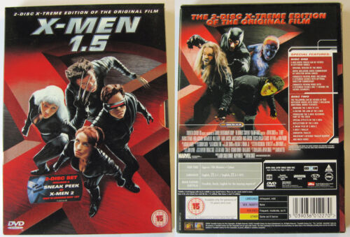 X-MEN 1.5 SPECIAL EDITION FOX UK REGION 2 PAL DVD 2 DISC DTS SLIPCOVER - Picture 1 of 1