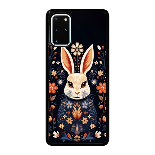 bunny rabbit flowers pattern For Samsung A15 A16 S23 S24 S25 Ultra FE Tough Case - 第 6/25 張圖片