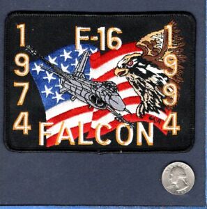 F-16 FIGHTING FALCON FFF USAF AIR GUARD FS TFS Fighter Squadron Patch