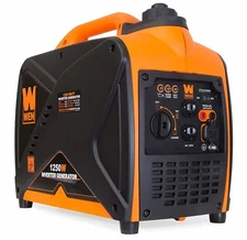 WEN 1,250-Watt Quiet Portable Gas Powered Inverter Generator Home RV, Ultralight