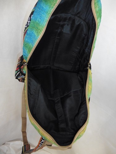 Hemp Backpack Large Nepalese Rucksack Tree of Life Print - Picture 9 of 9