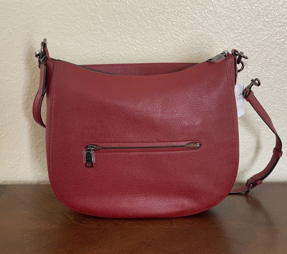COACH Chelsea 32 Hobo Crossbody Shoulder CHERRY red Leather COACH Chelsea 32 Hobo Crossbody Shoulder CHERRY red Leather