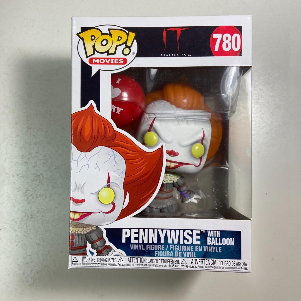 Pennywise with Balloon It Chapter Two Funko Pop 780 Protector