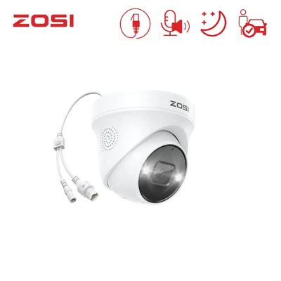 ZOSI 5MP Dome IP POE Security Add on Camera AI Human Detect Night Vision