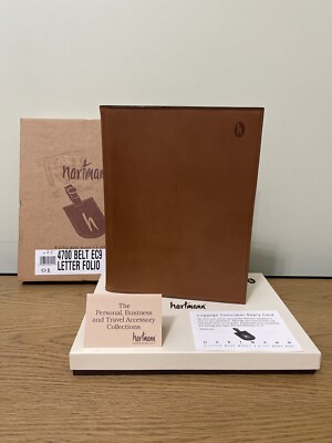 Hartmann Super Rare Vintage Belting Leather Executive Writing Folio New In Box