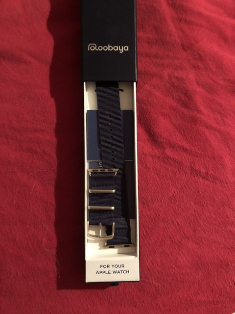 Apple 42 mm Armband aus gewebtem Nylon in seeblau online kaufen | eBay