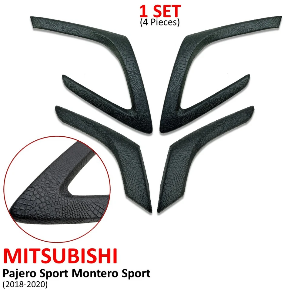 室内门把手盖皮革适用于三菱 Pajero Montero Sport 2016 19 — 第 3/4 张图片