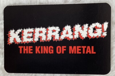 Megadeth × Kerrang! サインフォトカード 1993 Kerrang Playing Card Deck, DAVE MUSTAINE MEGADETH | eBay