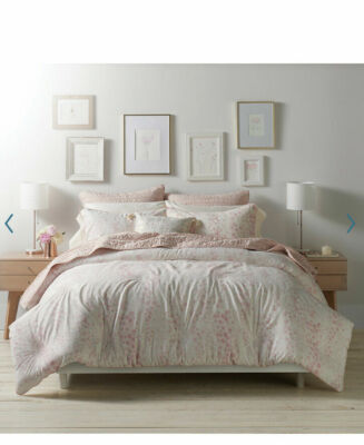 NIP Lauren Conrad LC Skyler Pink Multi Floral Full/Queen Duvet Cover Set 3pc