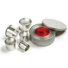 Norpro 3485 Round Tin Biscuit/Cookie Cutters, Set of 11