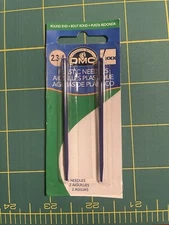 DMC Plastic Hand Needles-2.75" 2/Pkg 1763