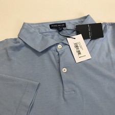 Peter Millar Crown Crafted Journeyman S/S Pima Cotton Polo Shirt Blue XL 135