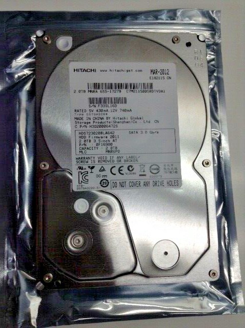 Hitachi HDS723020BLA642 2TB SATA 6GB Desktop Storage 7200RPM 64MB 3.5 ...