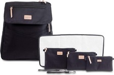 JuJuBe 4-In-1 Core Convertible Diaper/Backpack/Messenger Bag JB21430 Black