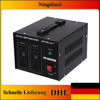 220V 110V Step up/down Spannungswandler Transformator Voltage Converter 2000W DE