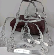 5 Clear Crystal Glacier Award Blank Executive Trophy Team Recognition Sm Bulk 4"