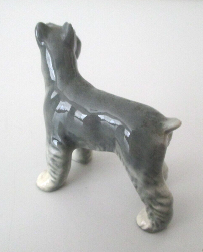 Pair of Porcelain Dog Figurine Schnauzer Airedale Terrier Puppy Vintage AZ40 - Picture 5 of 20