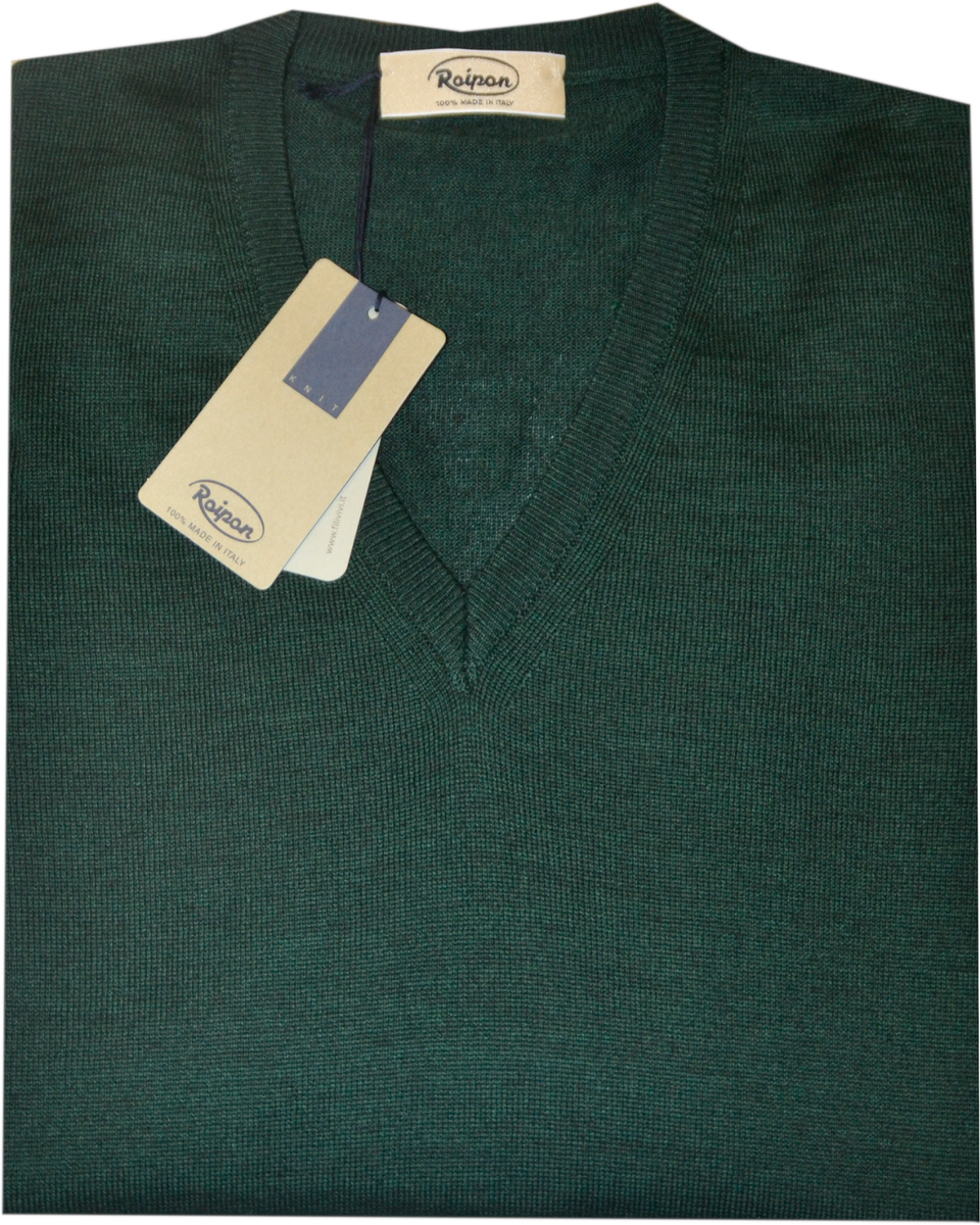 Maglia Con Scollo A V In Lana Merino Extrafine Italiana - Bottega Del Sarto - Foto 9