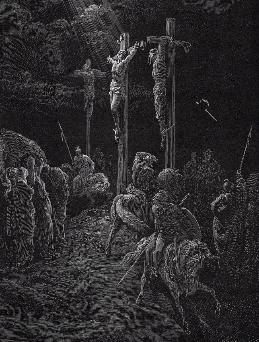 Intense 1800s GUSTAVE DORE Biblical Woodcut 