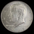 40% Silver 1967 Kennedy Half Dollar - F27R