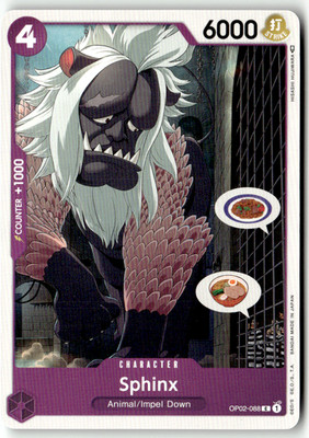 One Piece TCG Bandai OP02-088 Sphinx Englisch
