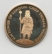 ROYAUME-UNI,Médaille Tower of London Chief Yeoman Warder .