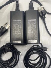 Lot of 5x Genuine Dell 65w USB-C Laptop Chargers w/ power cords