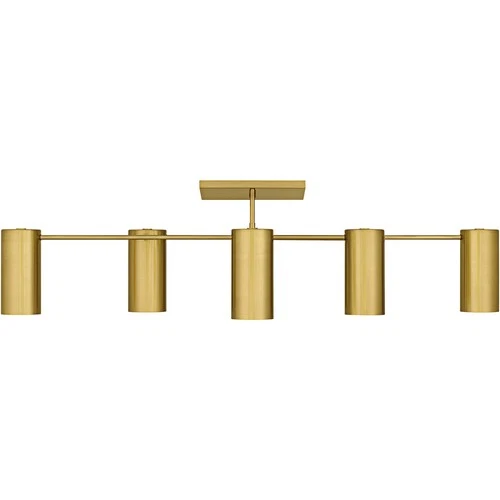 Brushed Gold  Semi-Flush Mount from the Foreland Collection - Picture 3 of 5