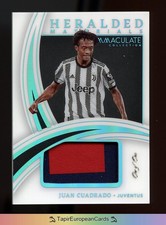 1/1 One of One Juan Cuadrado Panini Immaculate 2022 Player Worn Juventus