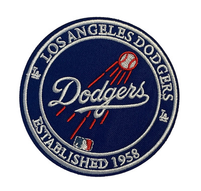 LOS ANGELES DODGERS - MLB -  ESTABLISHED 1958 -  4'' Embroidered Iron-On Patch