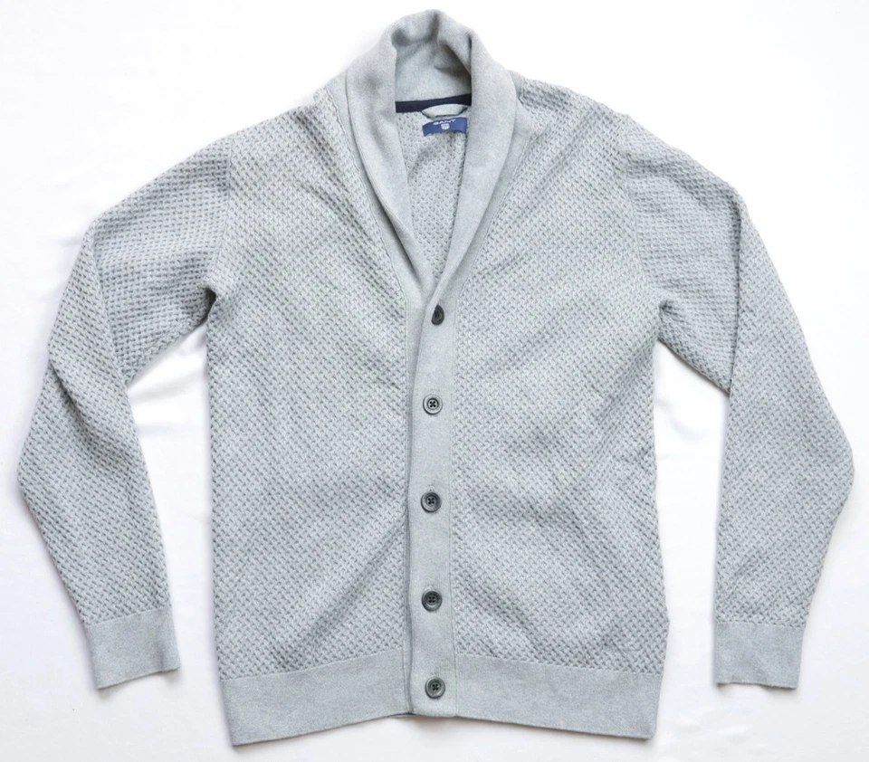 Cárdigan chal de panal GANT para hombre suéter tejido con botones talla S peq... - Imagen 2 de 4
