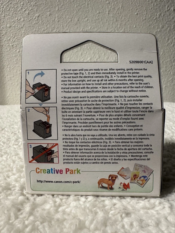 Cartucho de tinta de color fino genuino OEM Canon 241 Pixma nuevo sellado Foto 2 de 4