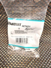 Panduit NetKey NK688MWH Cat6 Keystone Jack Module, White 