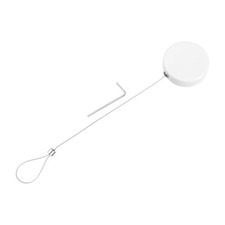 3.3ft Retractable Cable Security Lock with Latch Wrench 150 g White